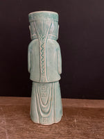 ~ Vintage Confucius OMC Tiki Mug Vase Holiday Inn Financial District San Francisco Aqua Monk