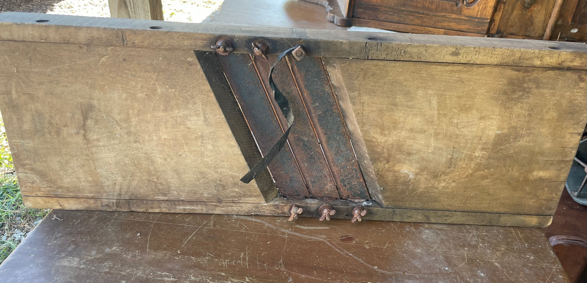 Vintage Primitive Wooden Mandolin Cabbage Cutter Slicer Shredder 3 Bla –  Touched By Time Treasures