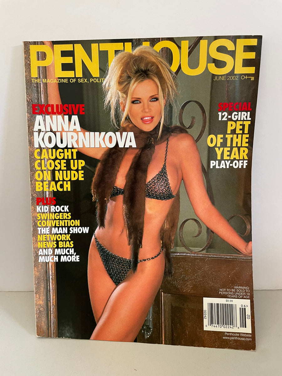Vintage Penthouse Magazine June 2002 Anna Kournikova, Kid Rock VG
