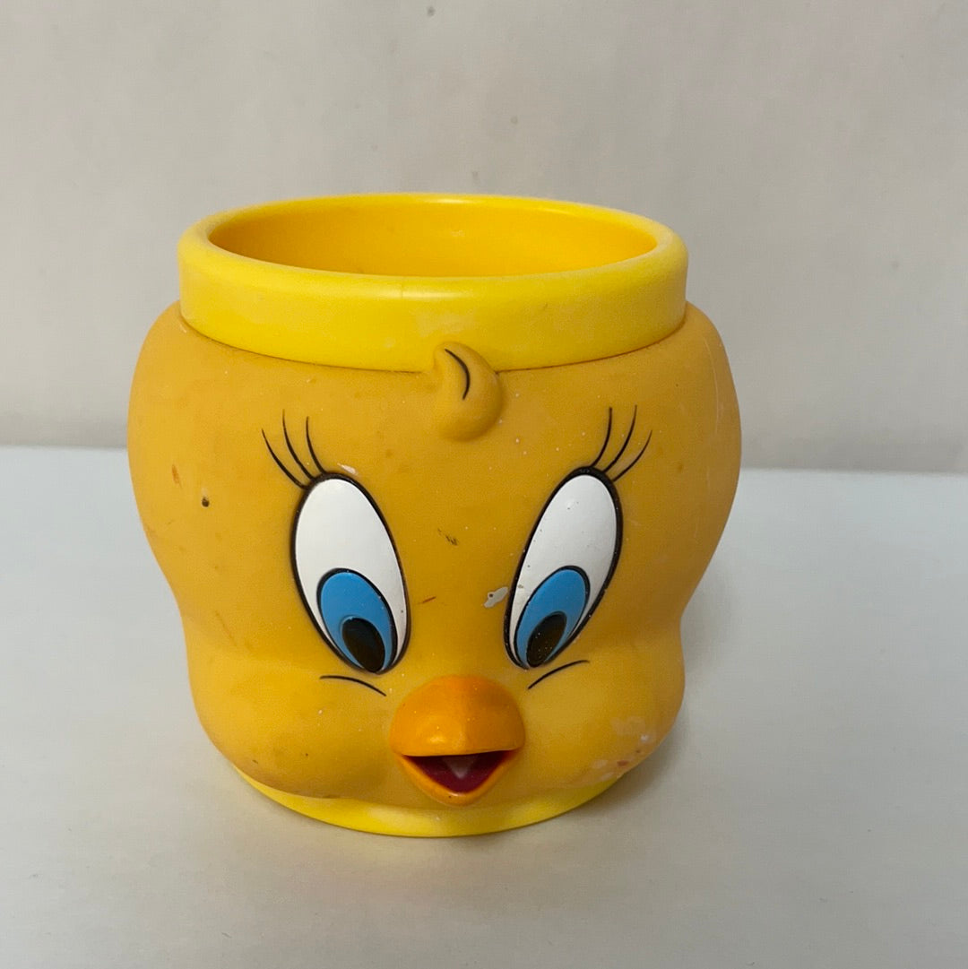 € Vintage 1992 Yellow Tweety Bird Mug Cup Warner Bros Looney