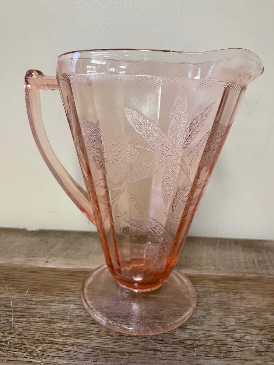 Zodax Reginald Blown Glass Scissor-Cut Pitcher at Riverbend Home