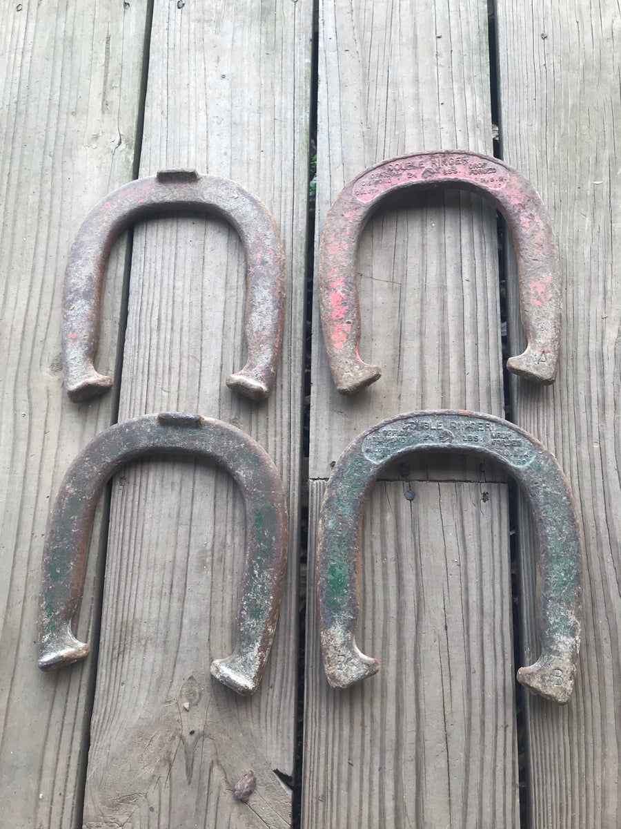 Antique Rusty RINGER Throwing Horseshoes