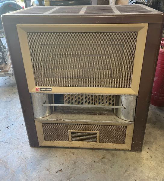 Vintage Superflame Gas Heater The Atlanta Stove Works Model 79345 SVR-150 50,000 BTU