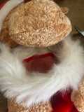 a** Soft Plush Teddy Bear Reindeer Christmas Stocking