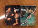 <€€ Set/5 Miniature Art Masters Pocket Books Michelangelo, Renoir, Rembrandt, Rubens, Degas 1993