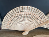 + SET/3 Wood Hand Fans Foldable 2 Sizes