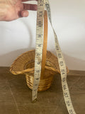 +* Small Basket Woven Wood With Handle