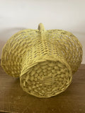 +* Small Yellow Basket Woven Wood With Handle (Copy)