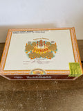 Dominican Republic 25-H.UPMANN Corona Major Tube Empty Wood Cigar Box Flip Top