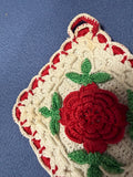 +* Vintage (2) Crocheted Doilie & Potholder