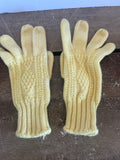 +* Women’s Juniors Yellow Winter Cable Knit Gloves Thick One Size