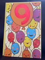 New Greeting Card HAPPY 9th BIRTHDAY w/ Envelope American Greetings