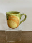 + PFLATZGRAFF CENTRAL MARKET Coffee Tea Mug Green with orange PUMPKIN Retired