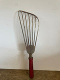 +* Vintage Curved Batter Beater with Red Wood Handle