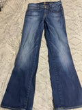 +* Womens/Juniors 7 For All Mankind Blue Denim Jeans 29” Waist Distressed