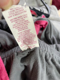 +* Y2K Junior’s OP XLarge Sz 15/17 Pink & Gray Short Dress Swimsuit Cover Up Knotted Back Elastic Bodice
