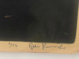 +* Art Abstract Drawing B&W "Untitled” dated 1966 Artist Rubin [Renrod?] 3/10