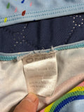 +* Girls Small Sz 6/7 Two Piece Bikini Swimsuit Blue Rainbow by PatPat