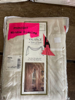 Set/3 New Croscill Classics Window Scarf Valance Midnight Mist 40” W x 26” L Style #9090