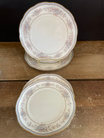 (Add) Vintage Noritake Bridge Hampton 9753 China Set/2 Salad/Dessert Plates & Set/2 Bread Plates