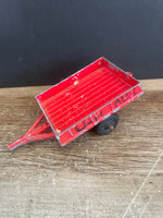 a* Vintage Children’s Toy Metal Red Wagon with Attachment Arm