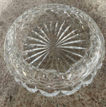 a** Vintage MCM Mid Century Crystal Glass 6” Ashtray