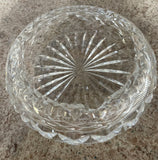 a** Vintage MCM Mid Century Crystal Glass 6” Ashtray