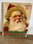 + Vintage NIGHT BEFORE CHRISTMAS Storybook Mounted on Linen Charles E. Graem