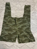 +* Women’s Juniors Small Green Camo Leggings Yoga Pants Running Athletic by Colorfulkoala