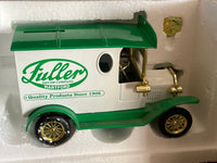 a* New Vintage Fuller Hartford D461 Green and White Delivery Truck Bank w/ Key, original box