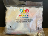 NEW Lot/72 12”Latex Helium Balloons Mixed Primary Colors by 321 Party!