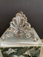 Silver Plated Buffet Flatware Caddies Set/3 Knife Spoons Forks with Box Holds Service for 12