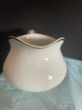 Vintage Johnson Bros GROSVENER White China Gold Rim CREAMER 1920s England