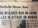 +* AS-IS Vintage S. Dekalb (GA) News/Sun 1941-1960  Reprint 6/27/1979 War on Japan Newspaper Ephemera