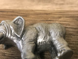 <€€* Hudson Pewter Noah's Ark Collection Pair Male/Female ELEPHANTS Retired #2221 #2222 1981