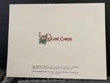 +* Vintage Used Christmas Holiday Greeting Card Crafts Scrapbooking Lowell Herrera Lang Deluxe Cards 1991