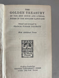 Vintage The World’s CLASSICS The Golden Treasury POETRY Francis Turner PALGRAVE 1950