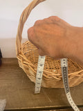 +* Gathering Basket Woven Wood With Handle