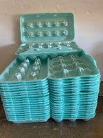 <€€ Styrofoam (12) Egg Cartons Empty Hold 18 Large Eggs Each Chicken Poultry Seedling Crafts
