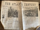 + ANTIQUE 3 Front Pages The ATLANTA CENTURY Georgia Newspaper 1861 & 1864 CIVIL WAR