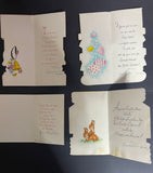 +* Vintage 1950s (4) Used Children's Easter Greeting Cards Crafts Scrapbooking