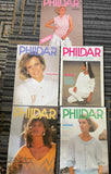+* Lot/5 Vintage Phildar Mailles Knitting Patterns Booklets No. 25, 140, 141, 157, 174 1980s