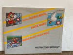 + Super Mario, Duck Hunt, Track Meet NINTENDO NES Original Instruction MANUAL AD12