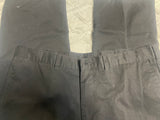 +* Mens Black Classic Fit Flat Front Dress Casual Straight Pants by George 38x29 Slash Pocket