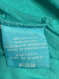 +* Womens/Juniors Hang Ten Medium Green Razor Back Straps Flowing High Low Top Tank