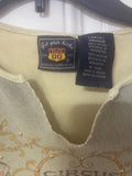 +* Womens Juniors Route 66 Large Tank Top Green with Circus Theme Gold Rivets