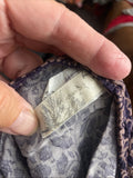 +* Women’s Junior’s Small Purple Blue Floral Print Tunic Short Sleeve Top Summer