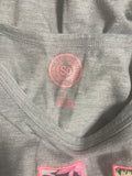 +* Girls Small  Size 4 Long Sleeve SO Gray Top Lightweight Sweatshirt with Pouch Pocket U Rock!