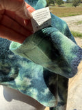 +* Womens/Juniors C.C Exclusives Girlie Girl Blue/Green Tie Dye Shawl Neck Wrap Scarf