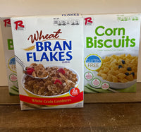 <€€ Lot/5 RALSTON (4) Boxes of Corn Biscuits and (1) Box of Wheat Bran Flakes